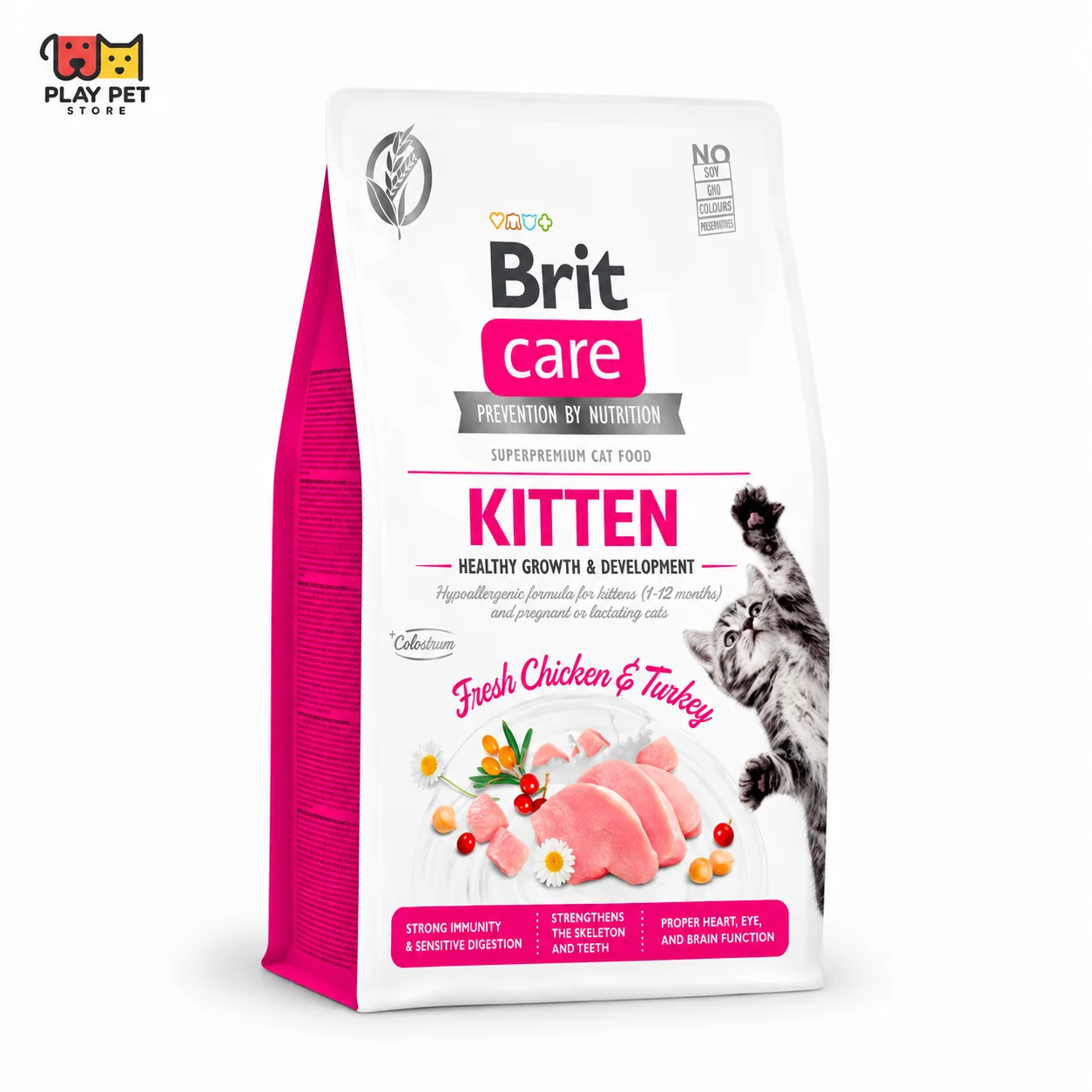 Brit Care Cat Grain-Free Kitten Healthy Growth & Development — 2 kg
