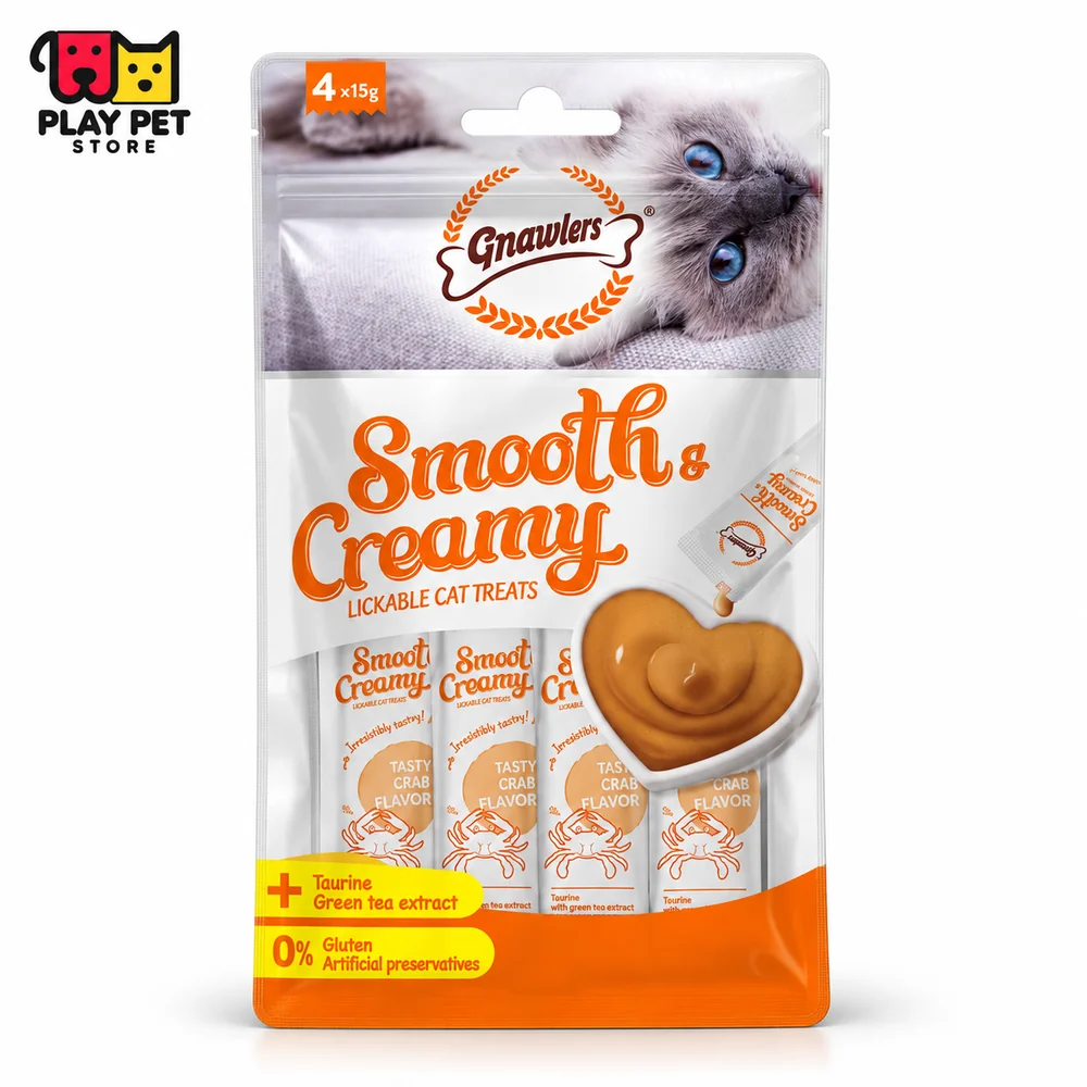 Gnawlers Smooth & Creamy Cangrejo — 4 × 15 g