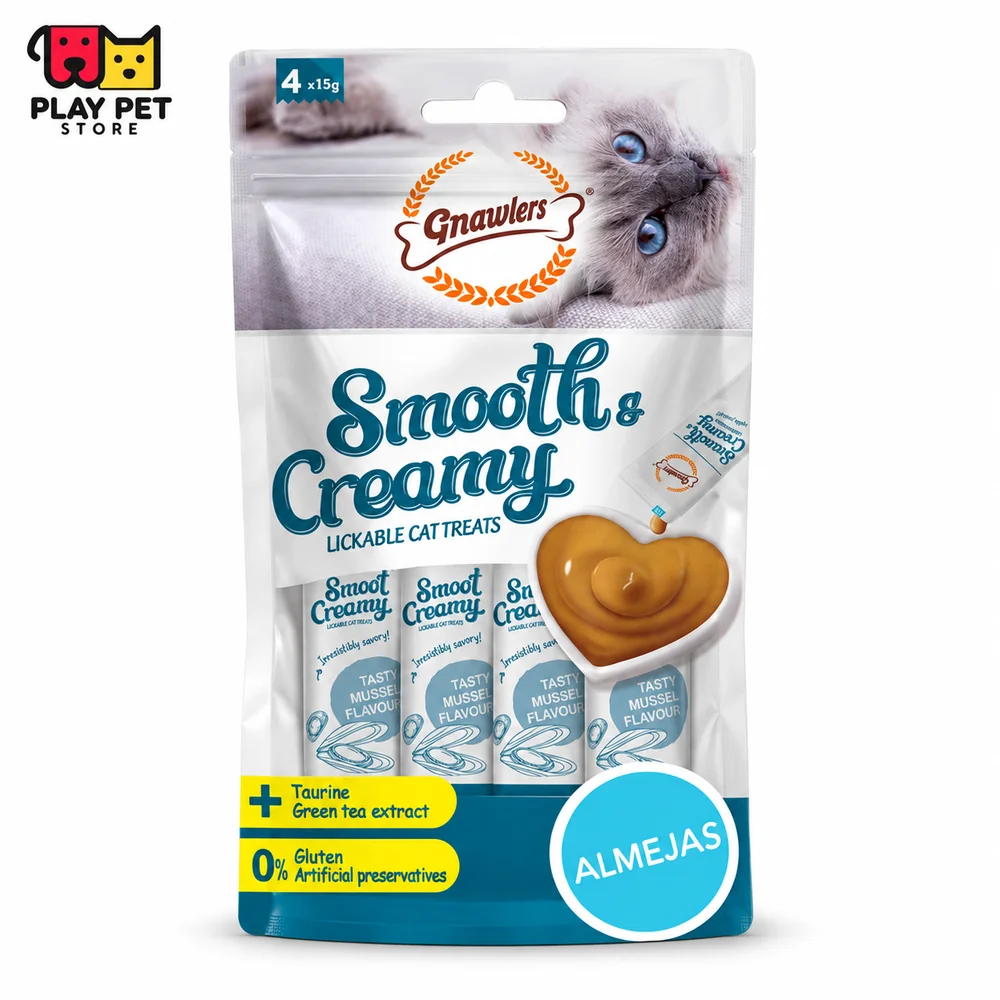 Gnawlers Smooth & Creamy Almejas — 4 × 15 g