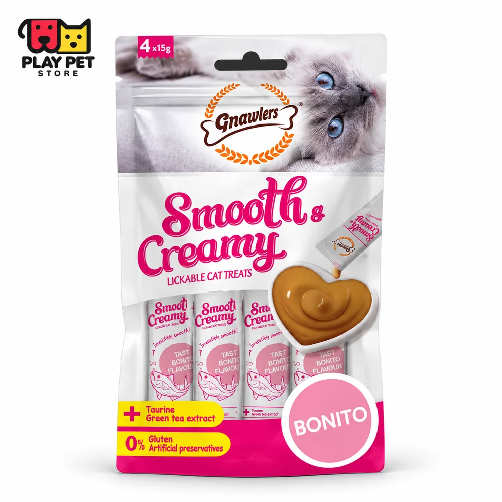 Gnawlers Smooth & Creamy Bonito — 4 × 15 g