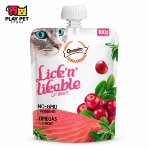 Gnawlers Lick’n’Likable Salmón y Arándanos Rojos — 100 g