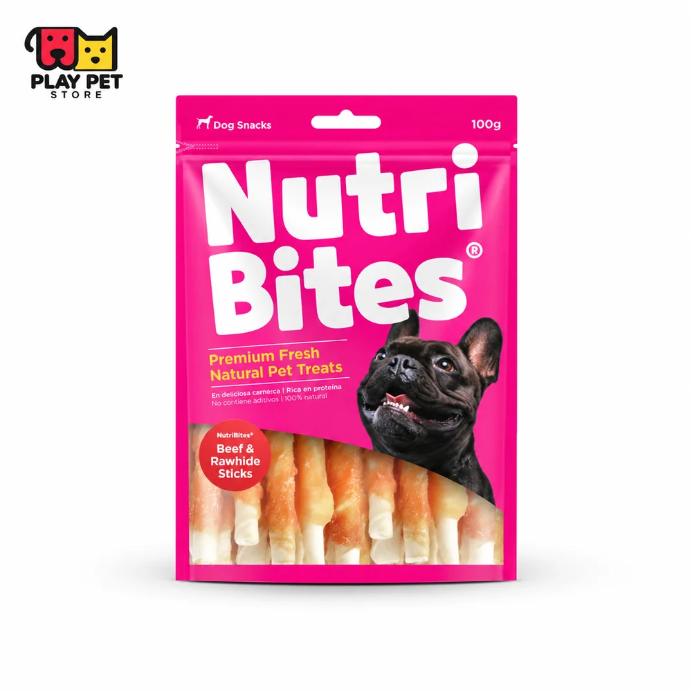 Nutri Bites Beef & Rawhide Sticks — 100 g
